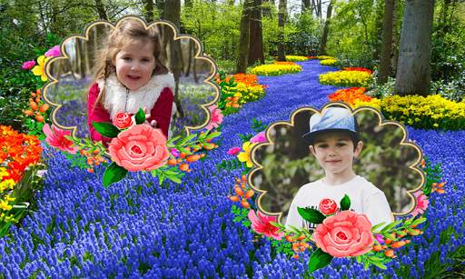 Beautiful Garden Dual Photo Frame Application screenshot 6