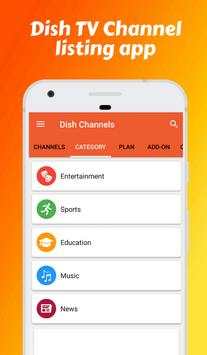 Channel list, channel Recharge for Dish TV DTH app screenshot 1