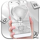 Silver Gold Keyboard Theme 10001002