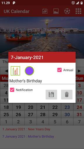 UK Calendar 2021 screenshot 2