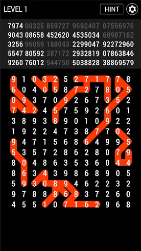 Number Search - Snake screenshot 2