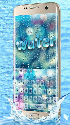 Rain Drop Glass Water Keyboard Theme screenshot 2
