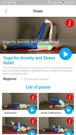 Yoga for Relief of Anxiety, Stress and Depression screenshot 4