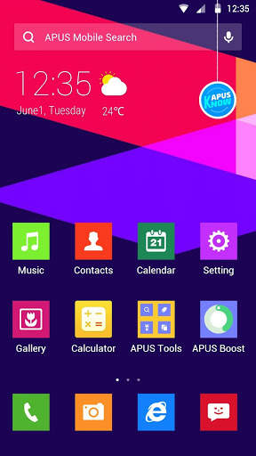Color Lump-APUS Launcher theme screenshot 1