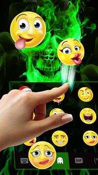 Tastiera cranio verde screenshot 3