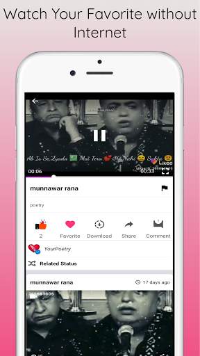 Hindi Shayari, Video Status, Poetry, dp  - PoetApp screenshot 8