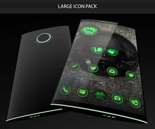 Green Biohazard Theme screenshot 3