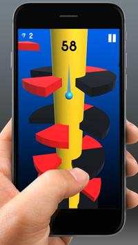 helix spiral lompat merah bola bergulir bola screenshot 9