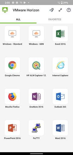 VMware Horizon Client screenshot 2