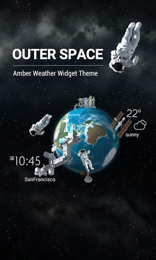 3D Outer-space Weather Widget screenshot 1