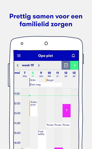 Fello – gratis familie agenda voor mantelzorgers screenshot 1