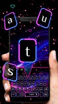 Neon Glisten Tema Keyboard screenshot 2