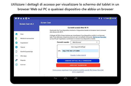 Screen Cast - Visualizza mobile su PC screenshot 5