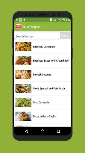 Pasta Easy Recipes Offline App screenshot 1
