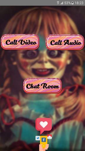Fake Video Call Doll : Hello Annabelle Granny screenshot 1