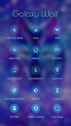 Galaxy Wolf APUS Launcher theme screenshot 3