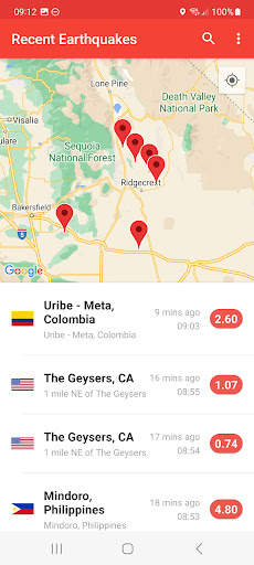 My Earthquake Alerts - Map screenshot 3