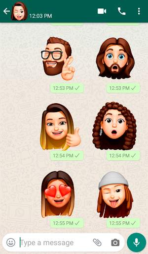 Memoji Apple Stickers for Android WhatsApp screenshot 1