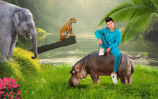 Wild Animal Photo Editor: Photo Frames Banane Wala screenshot 2