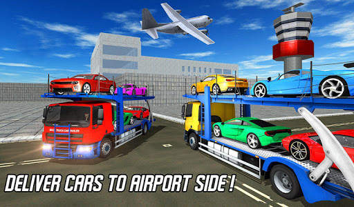 Cargo Airplane: Car Transporter Truck Driving Game screenshot 12