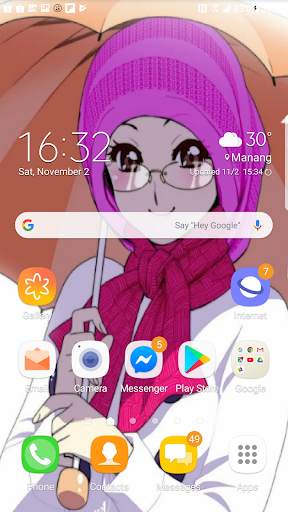 Cute Muslimah Cartoon Wallpaper Offline screenshot 7