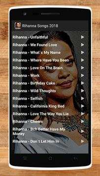 Rihanna Songs 2018 3 تصوير الشاشة