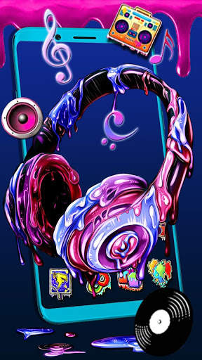 Graffiti Headphone Themes Live Wallpapers screenshot 1