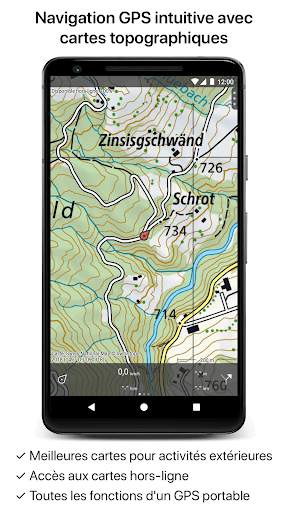 Topo GPS Suisse screenshot 1