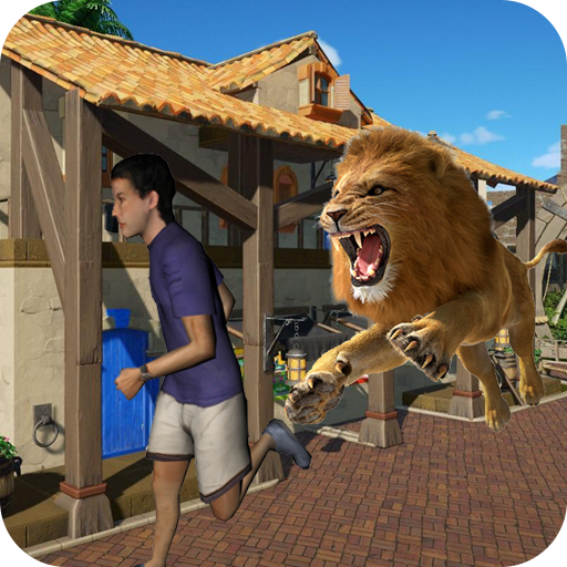 Angry Lion Rampage: City Attack,Simulator 3D आइकन