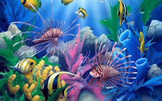 Aquarium HD Wallpaper screenshot 4
