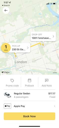 Yellow London Taxi Inc. screenshot 3