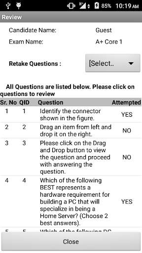 A  Core 1 Exam Simulator screenshot 6