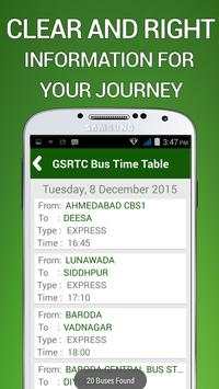GSRTC Bus Time Table screenshot 3