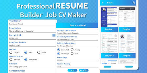 Professional Resume Builder - Job CV Maker screenshot 1