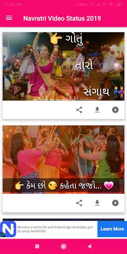 Navratri Video Status 2020 : New Mata Rani Status screenshot 3