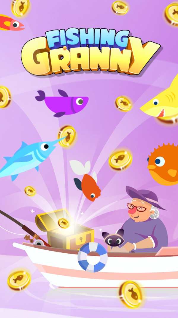 Fishing Granny - Funny,Amazing Fishing Game screenshot 3