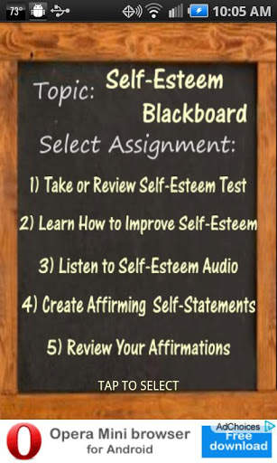 Self-Esteem Blackboard screenshot 1