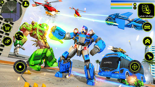 Game Mobil Robot - Mengubah game Robot Bus Tentara screenshot 3