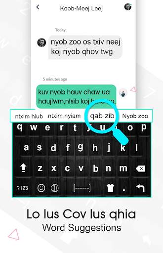 Hmong Keyboard: Hmong Language Typing स्क्रीनशॉट 3