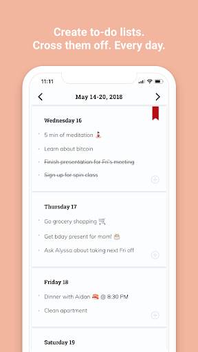 Listberry - agenda planner скриншот 1