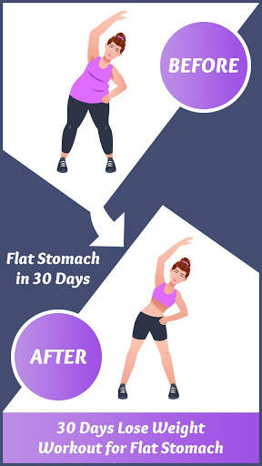 30 Days Lose Weight Workout for Flat Stomach screenshot 2