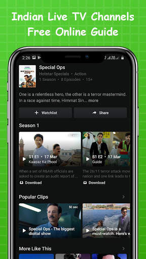 Indian Live TV Channels Free Online Guide screenshot 3