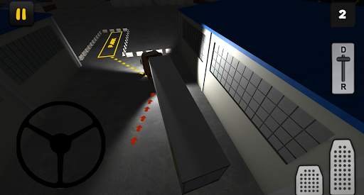 Night Truck 3D: Factory Parking screenshot 2