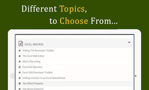 Learn Offline VBA Programming - Tutorials for VBA screenshot 6