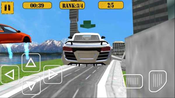 Flying Racing Car City Racer screenshot 1