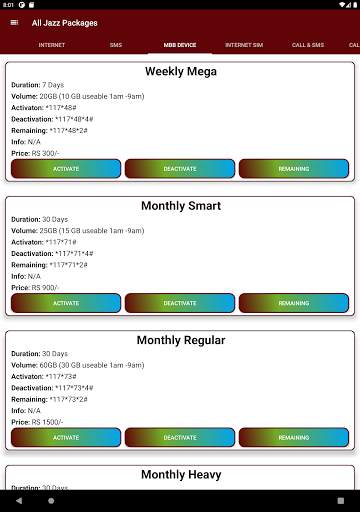 Jazz Warid Packages 2021 | Jazz Warid Packages New screenshot 13