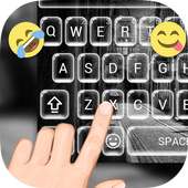 Black Emoji Keyboard Theme on 9Apps