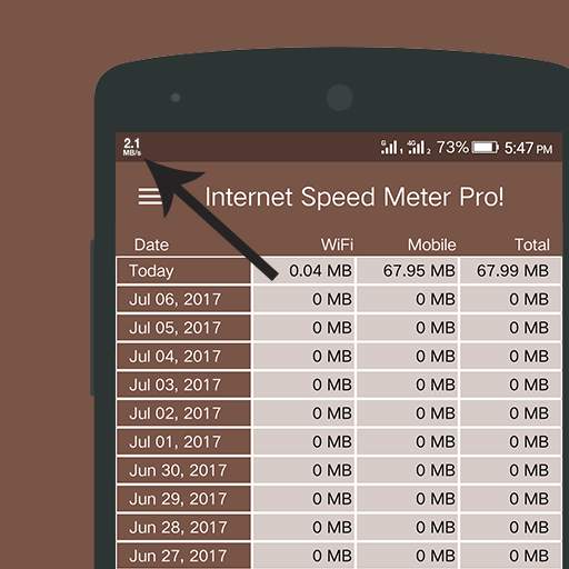 Internet Speed Meter Pro screenshot 1