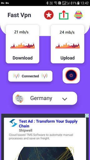 Free VPN Faster Internet Movierulz Website or Game screenshot 2