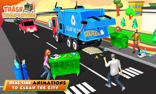 Urban Garbage Truck Driving - Waste Transporter screenshot 4
